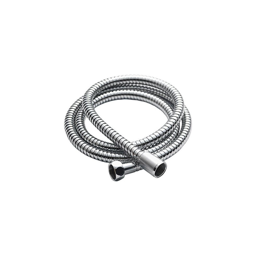 Chrome 1.25m Metal Shower Hose 8mm Bore Super8