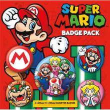 Super Mario - Badge Pack Pin Gift - badge pack super mario pin gift