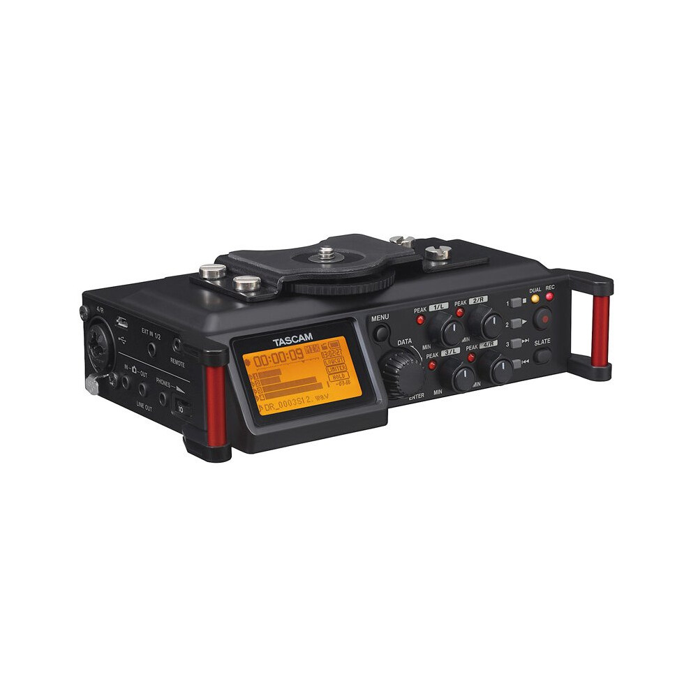 Tascam DR-70D 4-Channel Audio Recorder for DSLR Cameras