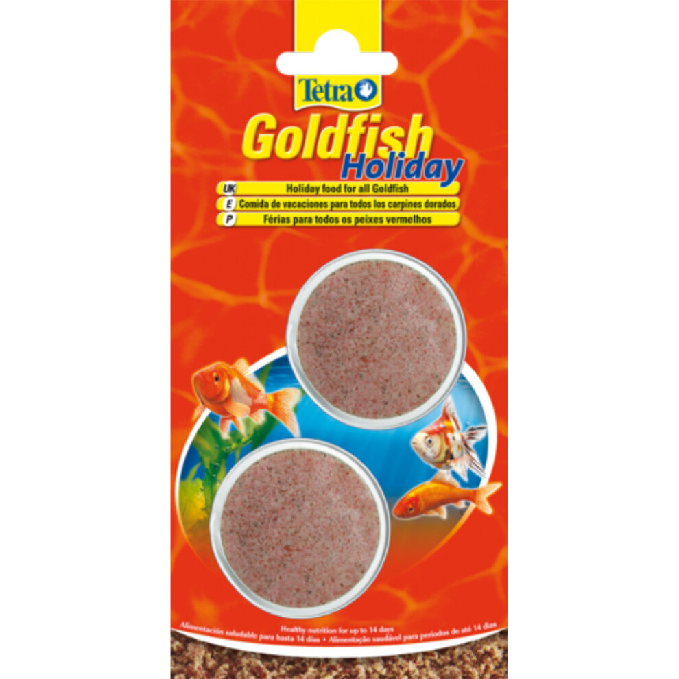 Tetra Goldfish Holiday Food 14 days 2 x 12g