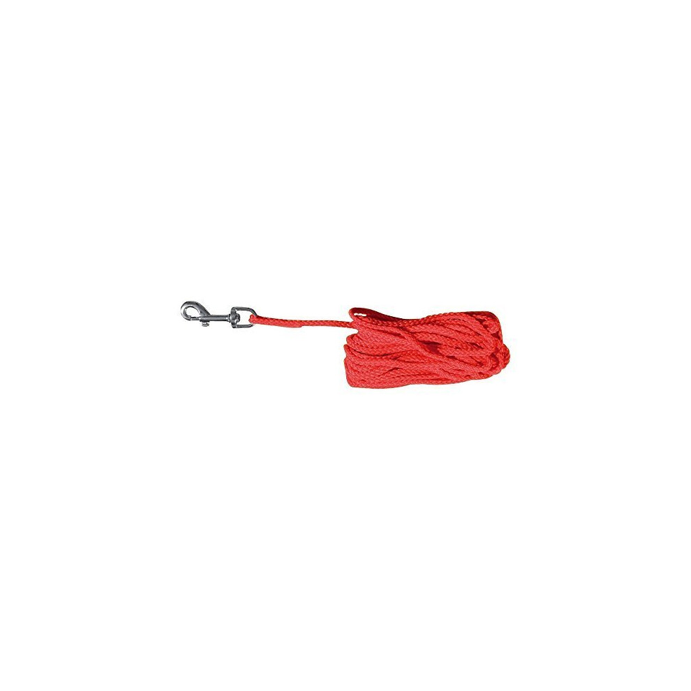 Trixie 19773 Set Line, 15 M/5 Mm, Red - Dog Tracking Lead Training Line Nylon -  trixie dog tracking lead red training line nylon 15 19773 set m5 mm