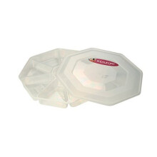 8 Section Nibbles Tray with Lid - Dishwasher & Freezer proof - Re-useable and heavy duty - Ideal for Picnics