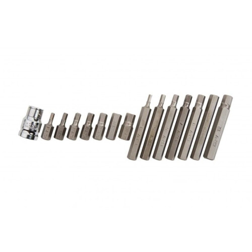 BlueSpot BlueSpot 15 Piece Hex Bit Socket Set H4 - H12 01513 1