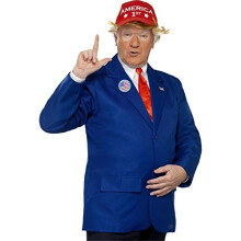 Smiffys Mens American President Fancy Dress Costume 48377XL - Donald Trump Adult Outfit for Halloween