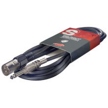 Stagg SAC6PXM DL 6 metre mono jack to male XLR Lead