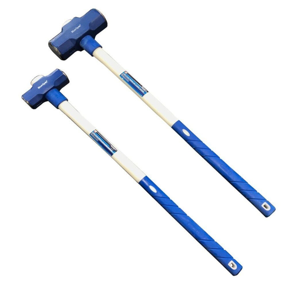 Bluespot 6.4kg (14lb) Fibreglass Sledge Hammer - Blue Spot 14lb Fibre Glass -  sledge blue spot 14lb hammer fibre glass professional shaft set 7lb