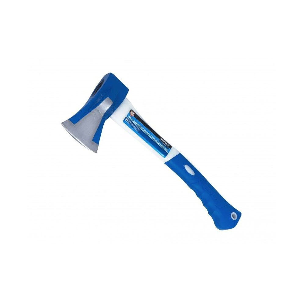 Bluespot 1kg (2.2lb) Fibreglass Splitting Head Hand Axe - Lifetime Handle Non -  fibreglass 1kg splitting head hand lifetime handle non jamming axes