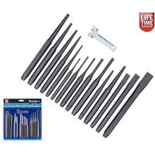 Bluespot 16 Pce Punch And Chisel Set Inc Punch Gauge - Lifetime Guarantee - -  bluespot punch chisel set cold pin 16 pc chisels cente taper parallel