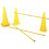 VidaXL Kerbl 2-in-1 Agility Hurdle Cone Set Yellow 81994 1