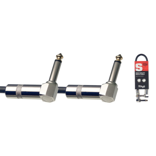 Stagg SPC010L DL 10cm/4 inch Unbalanced 1/4 inch Jack Patch Cable