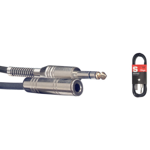 Stagg SAC3PSJS DL 3m/10ft Balanced 1/4 inch Jack Headphone Extension Cable