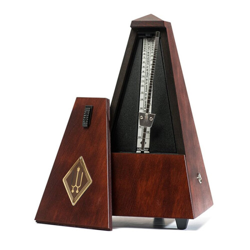 Wittner Maelzel 845M Traditional Pyramid Metronome Without Bell, Mahogany