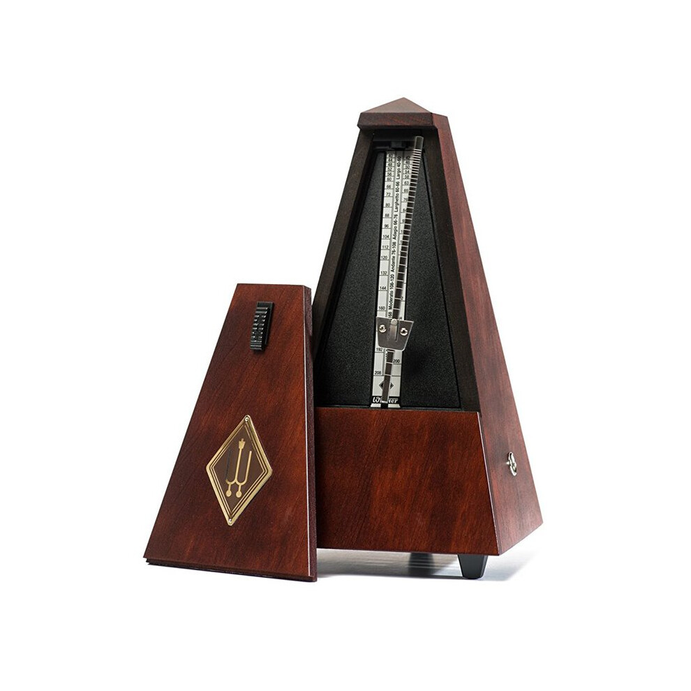Wittner Maelzel 845M Traditional Pyramid Metronome Without Bell, Mahogany
