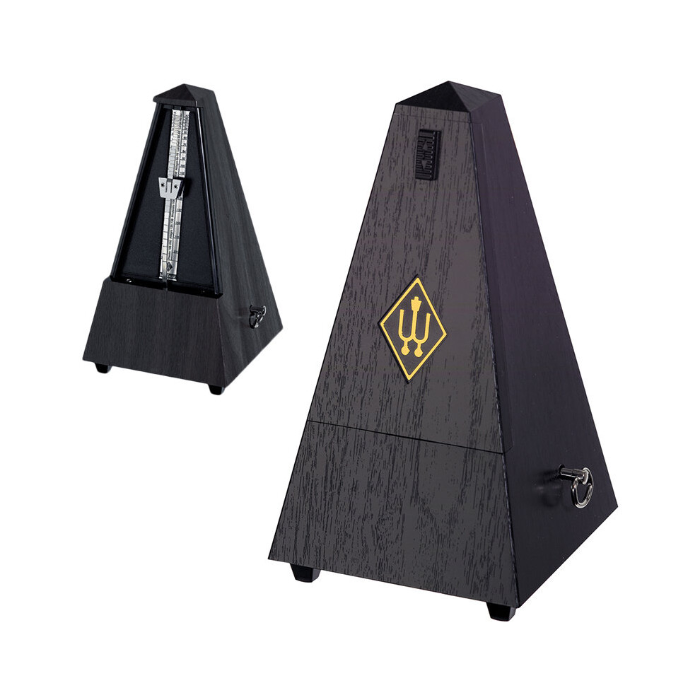 Wittner Maelzel 845B Traditional Pyramid Metronome Without Bell, Black