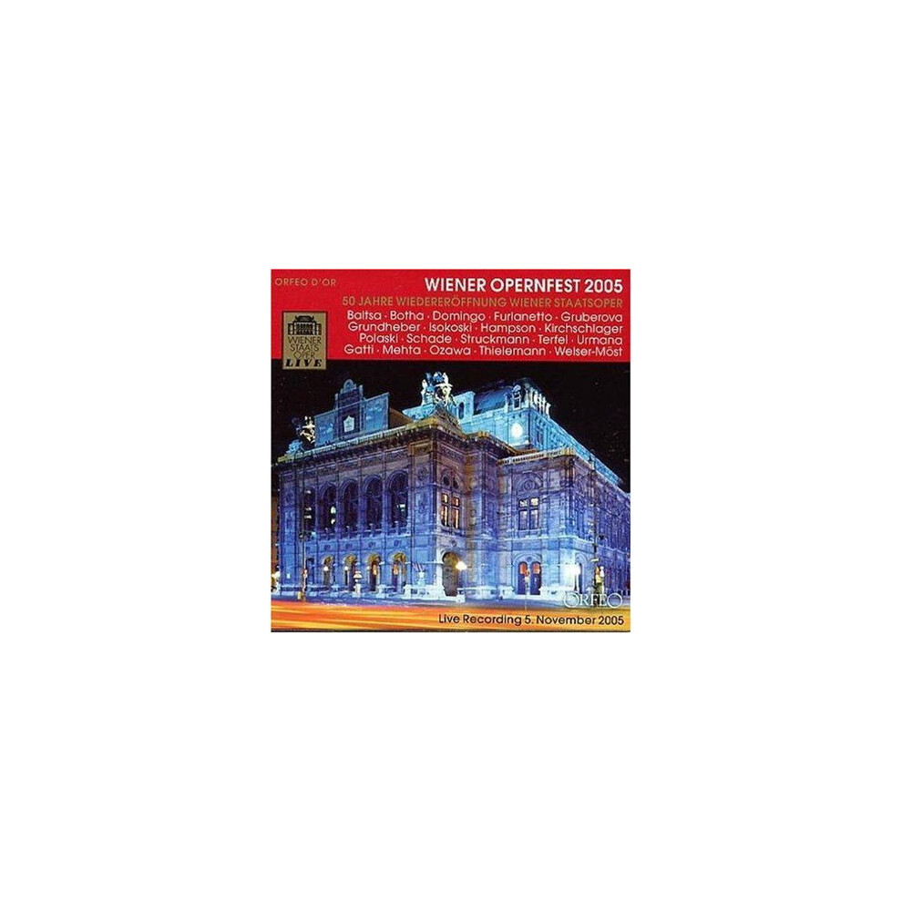 Wdl Vienna State Opera Gala 2005 - Cd