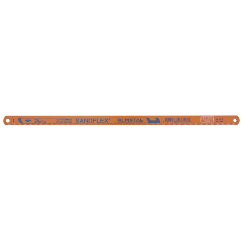 BAHCO 10 pcs Hack Saw Blade 18 tpi 3906-300-18-10P