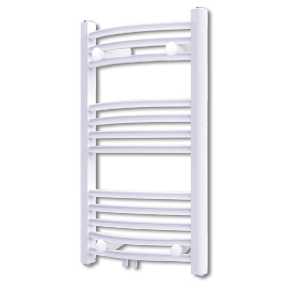 Bathroom Heating Towel Rail Radiator Towel Rack Holder Curve 500 x 764 mm