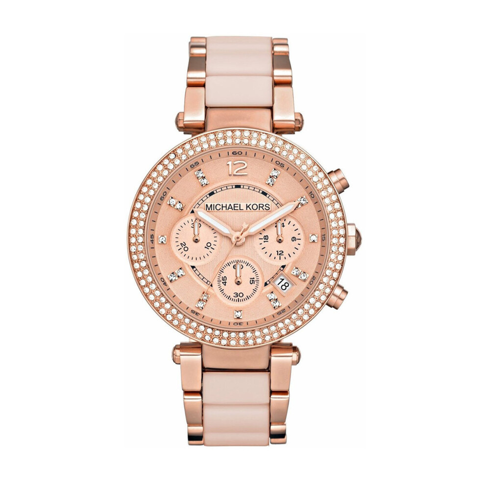 Michael Kors Parker MK5896 Ladies  Rose Gold-Tone Chronograph Watch