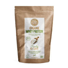 Organic Whey Protein - Natural - 80% Protein, Certified Organic - 500g