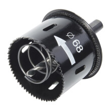 Wolfcraft Hole Saw 68 mm Black 2158000