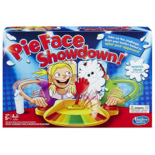 Hasbro Pie Face Showdown Game - Hilarious Family Pie-Throwing Challenge with Chin Rests (C01931020)