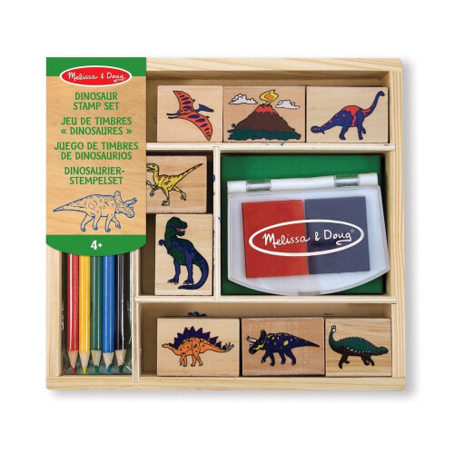 Melissa & Doug Melissa & Doug Wooden Stamp Set - Dinosaurs
