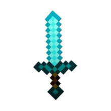 Minecraft Plastic Replica Diamond Sword