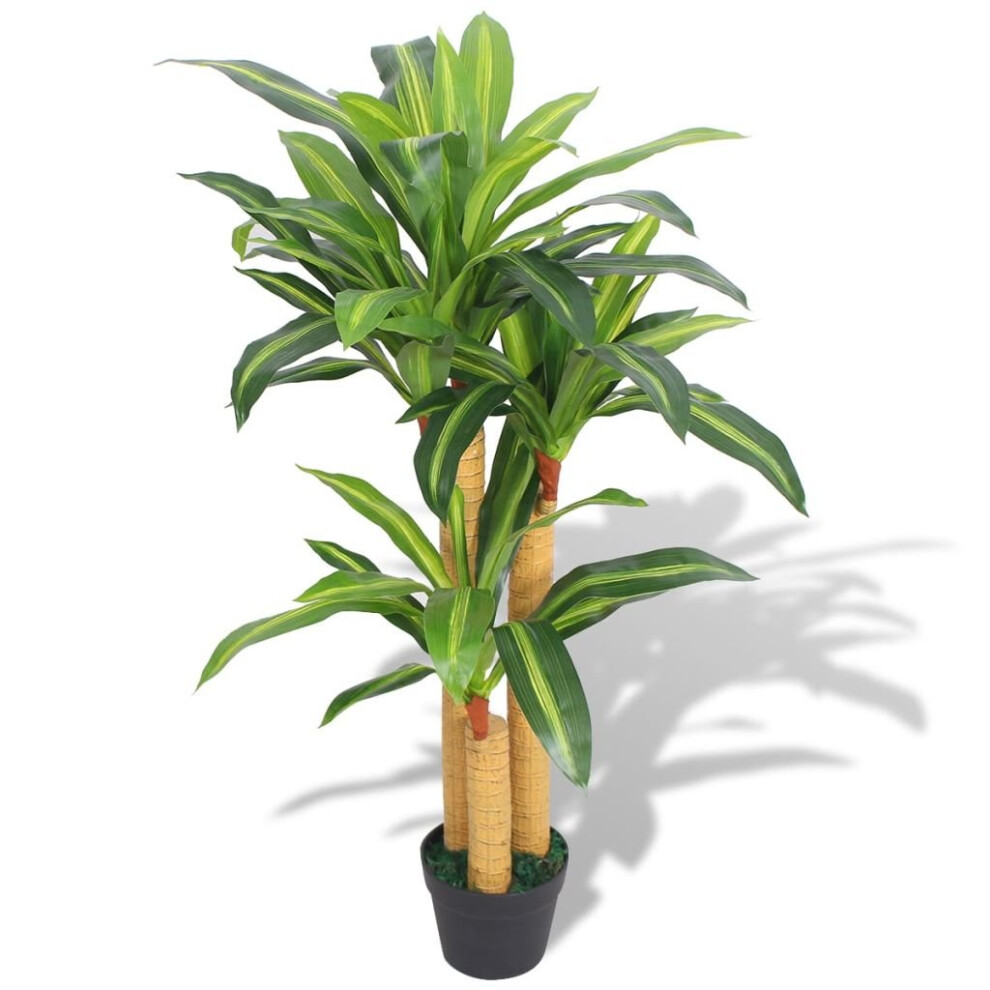 Vidaxl Artificial Dracaena Plant With Pot 100Cm Fake Lifelike Indoor Green