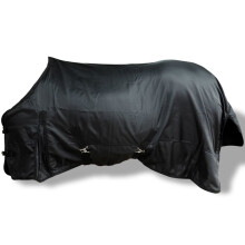 Horse Fleece Rug Double Layers with Surcingles Black Riding Wear Sports Outdoor