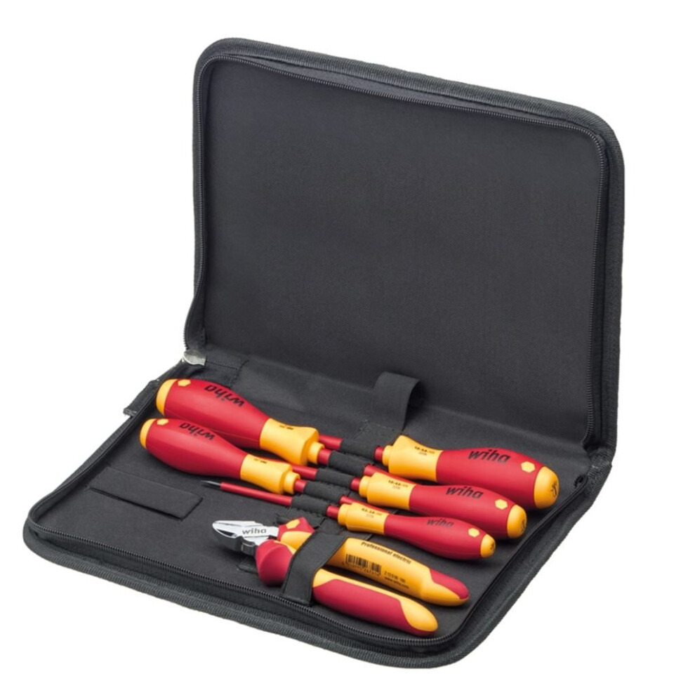 Wiha Six Piece Electrician's Tool Set 9300-018 Steel - Image 8