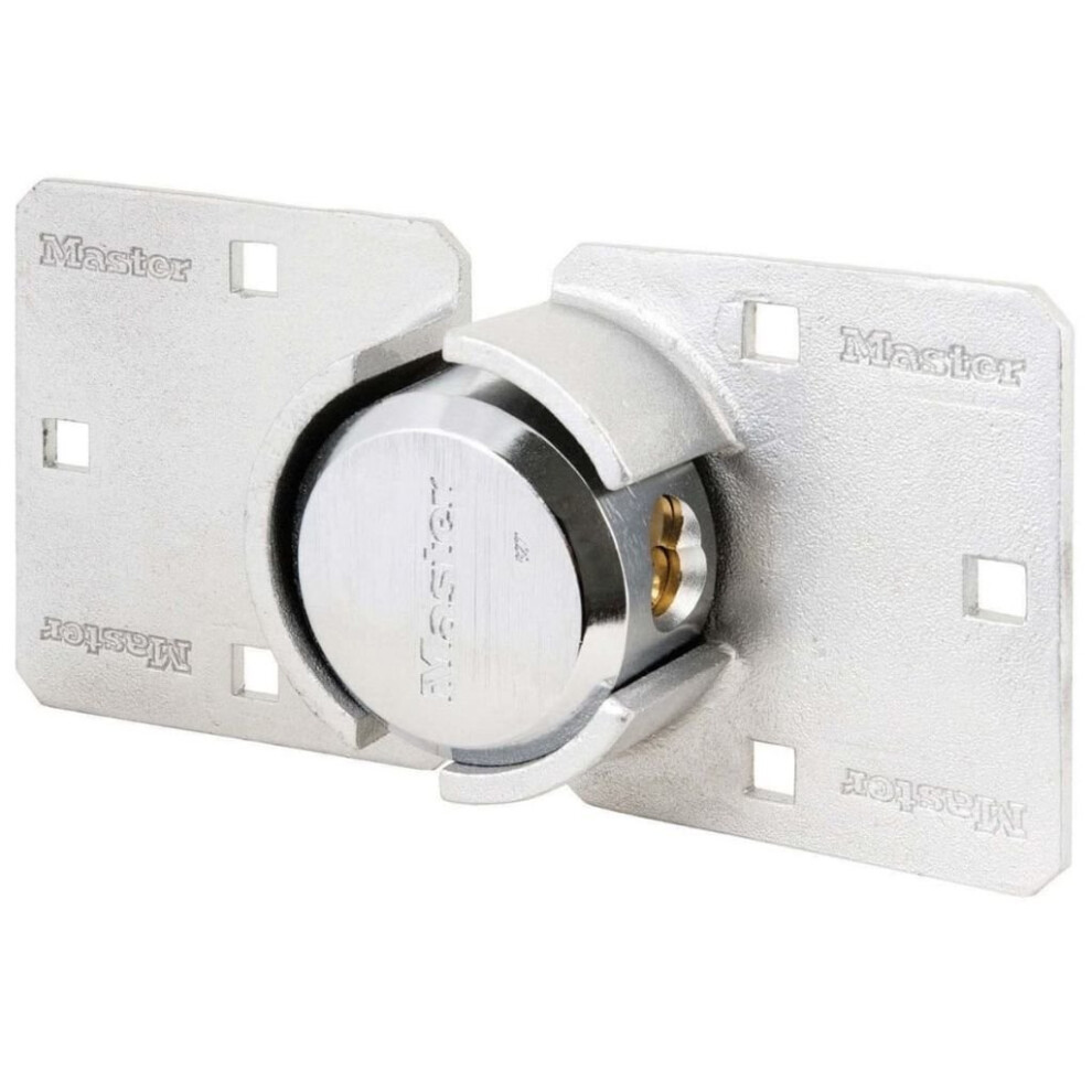 Master Lock Padlock & Hasp Set Safety Security Shackle Steel Silver 736EURD