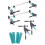 VidaXL wolfcraft - Professioneel Deurblok Plaatsysteem - Voor Deuren van 600 tot 1000 mm - 8 Stuks - ref. 3676000 1