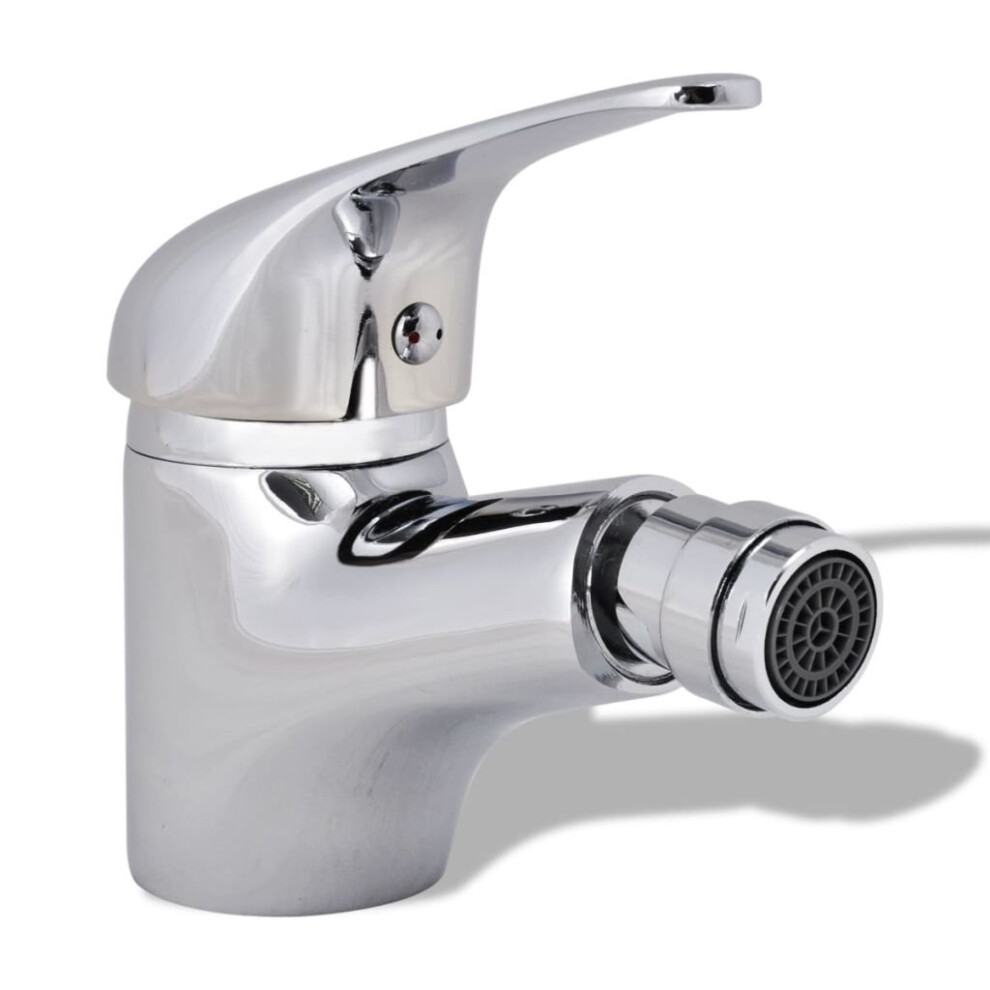 vidaXL Bathroom Bidet Mixer Tap Chrome Kitchen Deck Mounted Faucet Fixture