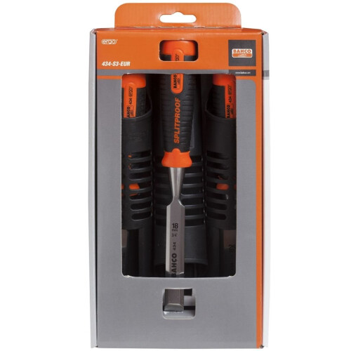 Bahco Bahco Ergonomically Designed Chisels Set 12-25 mm