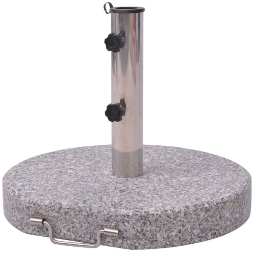 VidaXL vidaXL Parasol Stand 45cm Granite Round Outdoor Umbrella Base Holder Support