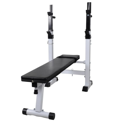 vidaXL Fitness Workout Weight Bench Straight Gym Exercise Training Equipment