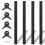 VidaXL vidaXL 4pc Height Adjustable Table Legs 87cm | Replacement Table Leg Set 1