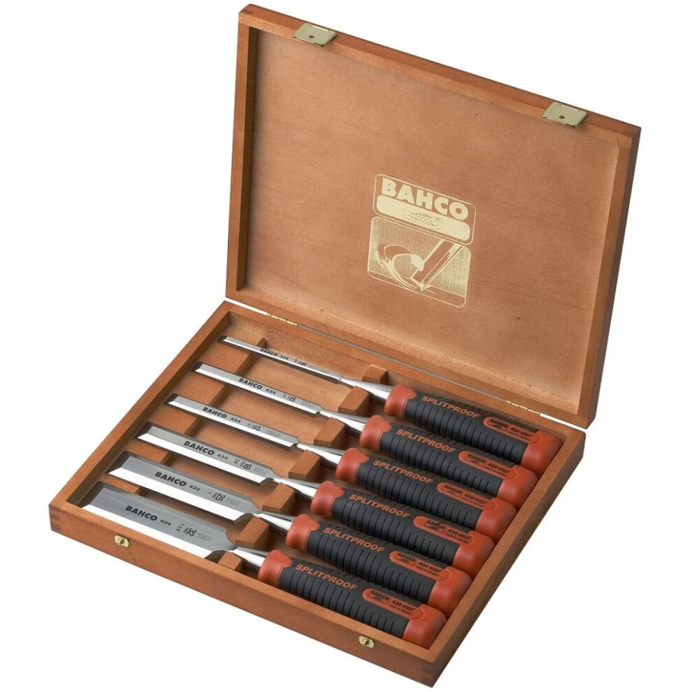 Bahco Set of Chisels in Wooden Box 6 pcs