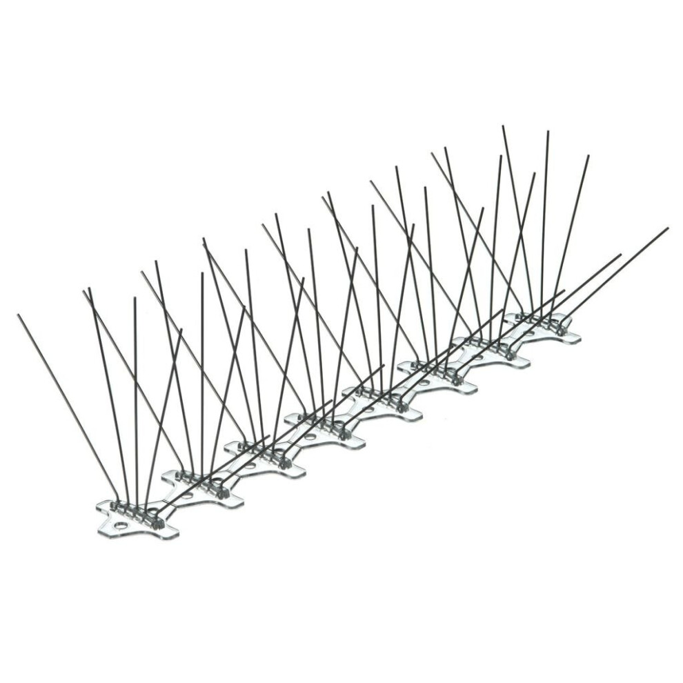 Nature 3 pcs Anti Bird Spikes Fence Wall Security Repellent 32x11x18 cm 6060160