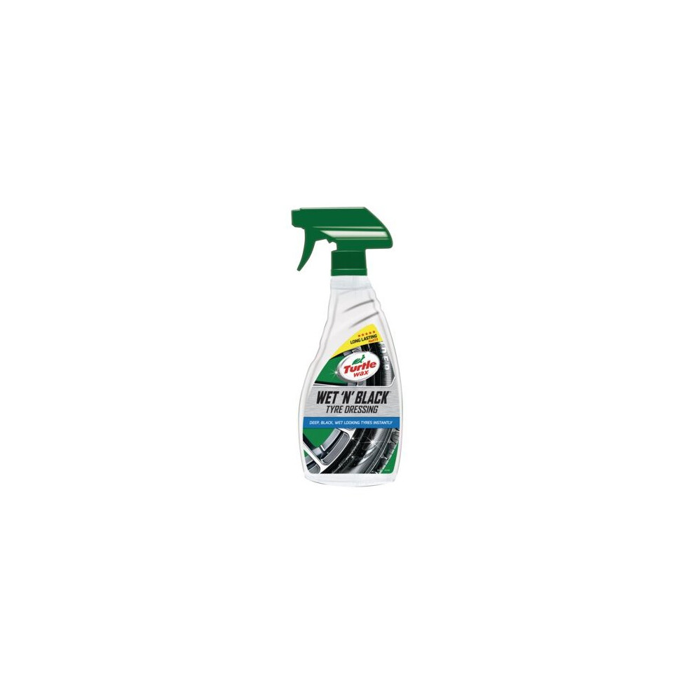 Turtle Wax 51801 Wet N Black Pulizia E Brillantezza Dei Pneumatici Per Un Aspetto Bagnato 500Ml-image