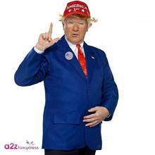 Smiffys Mens Halloween American President Fancy Dress Costume - Donald Trump - mens donald trump american president costume adult fancy dress outfit