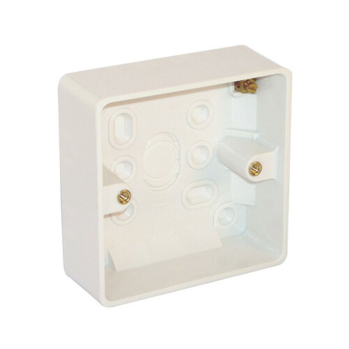 BG Electrical 891 Nexus White 1 Gang Surface Mounting Box 32mm