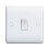 Nexus White Plastic - 1g 2 way Switch(812-01) 1