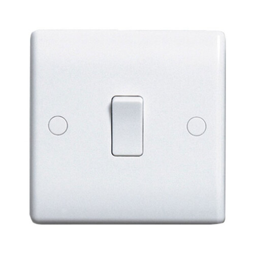 Nexus White Plastic - 1g 2 way Switch(812-01)