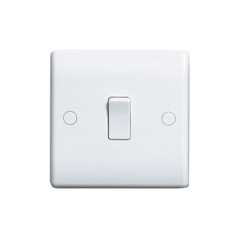 White Plastic - 1g 2 way Switch(812-01)