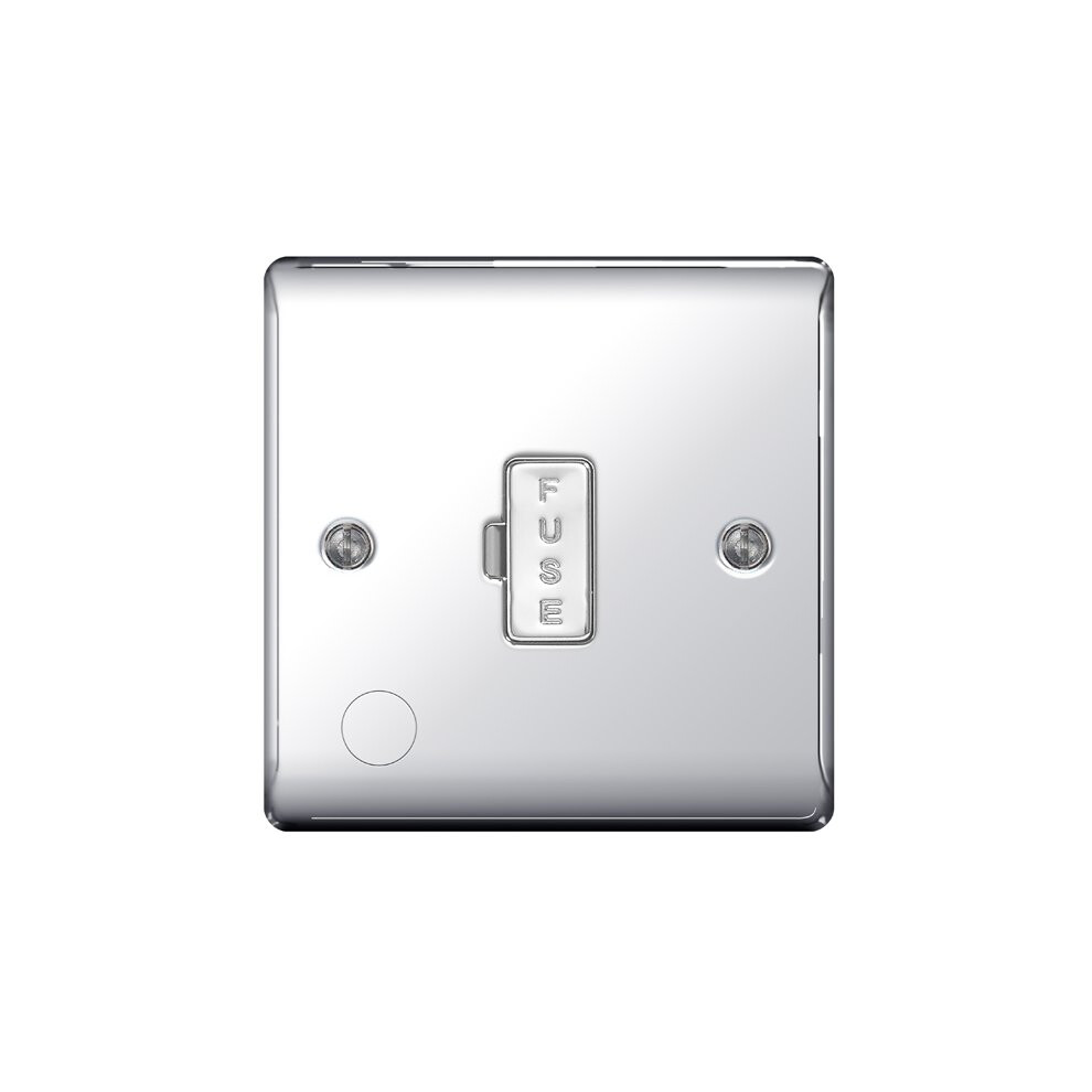Bg-Nexus-Metal 13A Un-Switched Fused Connection Unit,Flex Outlet,Polished Chrome Finish 5050765020107