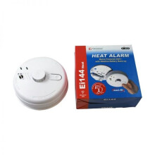 Aico Ei144RC Easi-fit Heat Alarm 230V + 9V Alkaline Battery Back-up