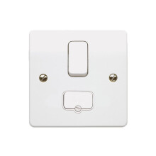 MK Logic Plus K330 WHI 13A Double Pole Switched Connection Unit/w.flex