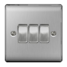 BG, NBS 3G 2W SW, 10A 10AX PLATE SW, NBS43