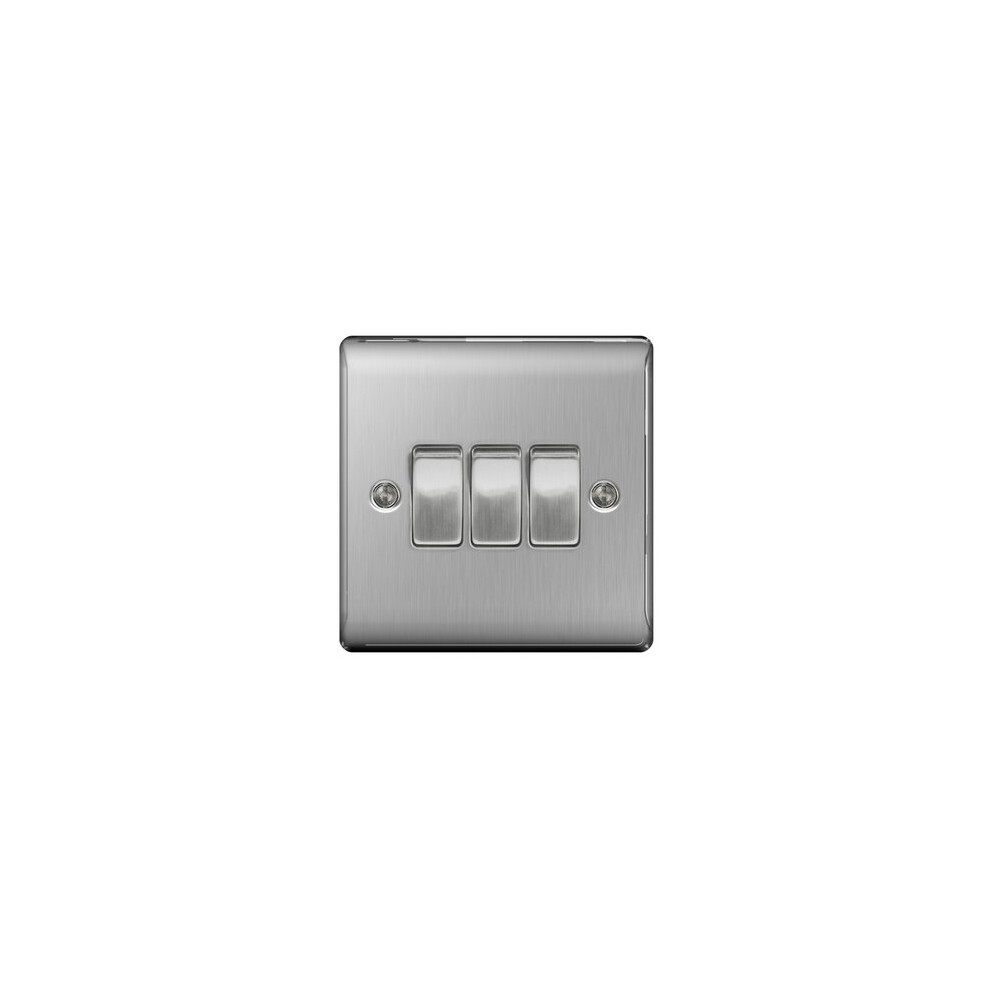 Bg, Nbs 3G 2W Sw, 10A 10Ax Plate Sw, Nbs43 5050765018869